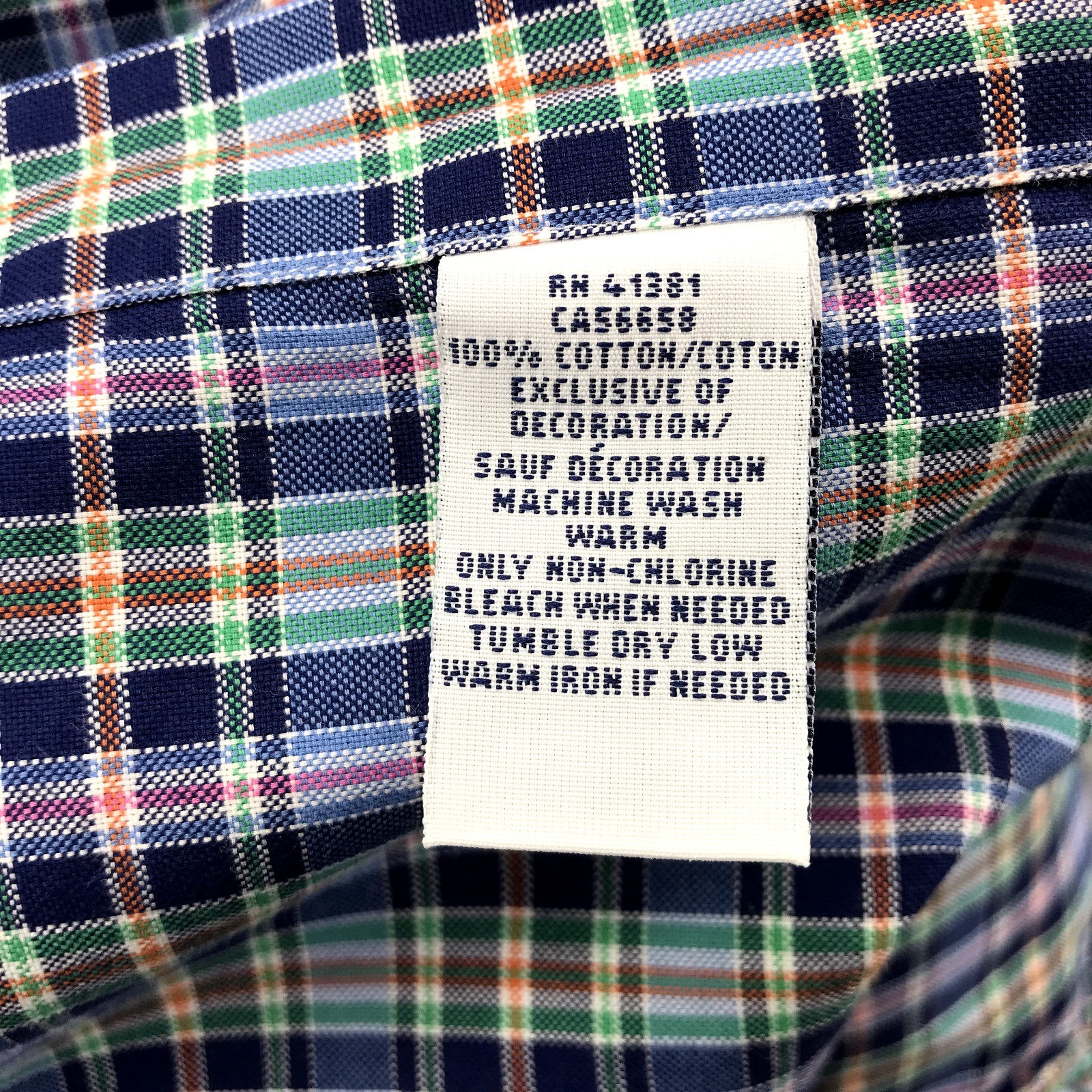 RALPH LAUREN Shirt Mens MEDIUM Slim Fit Multicolor Plaid Long Sleeve Button Up gallery