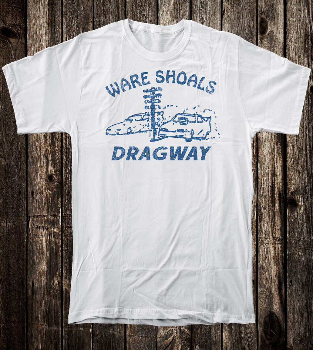 Retro Hot Rod Tee T Shirt 100% Cotton Drag Race Racing Ware Shoals Dragway SC gallery