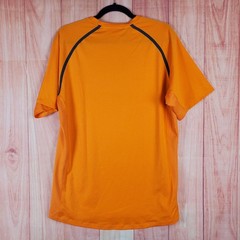 VRST Mens T-Shirt Large Orange Polyester Crew Neck Short Raglan Sleeve Pullover