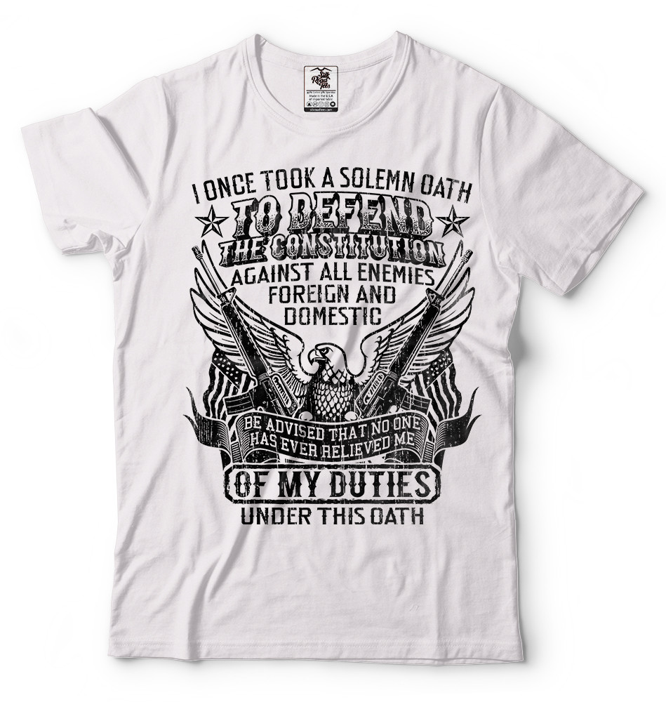 Veteran T-shirt Military T-shirt Veteran Oath Military T Shirt Gift For Veteran gallery