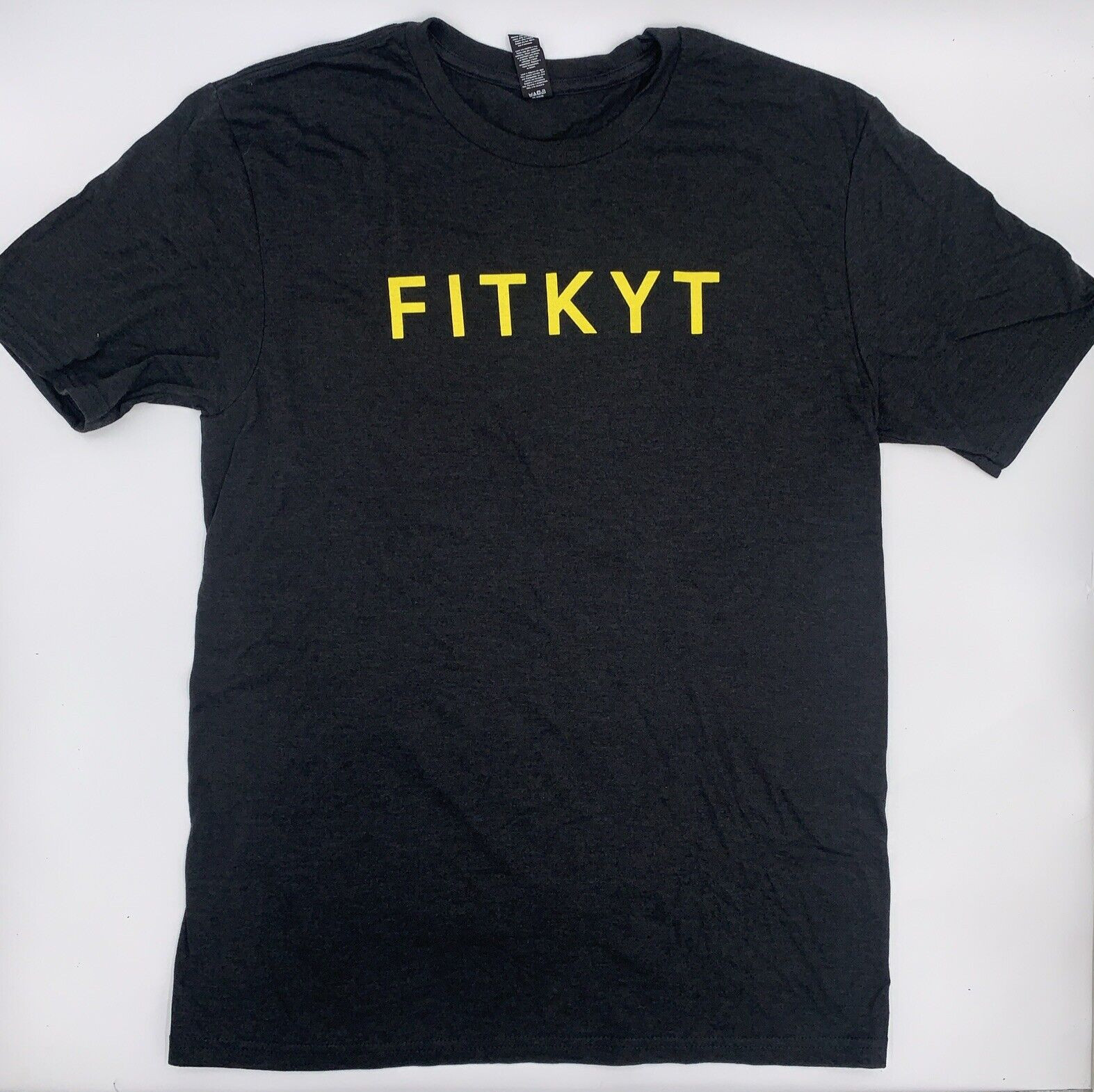 Large Charcoal Men’s Short Sleeve T-shirt 50% Polyester, 25% Cotton, 25% Rayon
