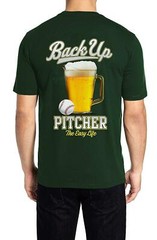 Men’s t-shirt -Back Up Pitcher “The Easy Life” 100% Cotton