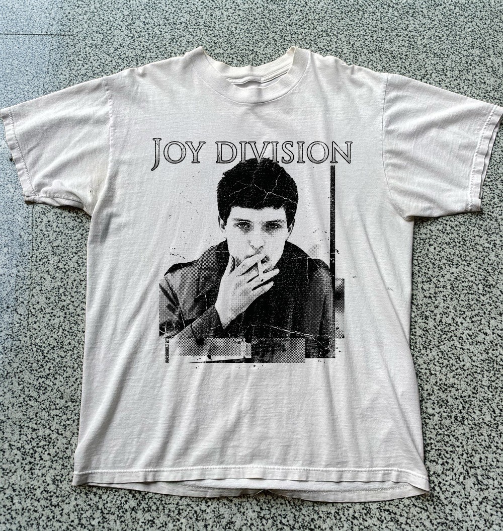 Joy Division Ian Curtis Smoking Band Unisex White Cotton T-Shirt S-5XL gallery