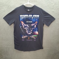 Under Armour Shirt Adult Medium Gray Project Rock Dwayne Johnson Jogging Gym Tee