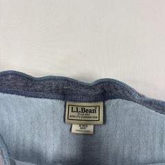 LL Bean River Driver Shirt Mens Medium Blue Henley Wool Blend Slim Fit