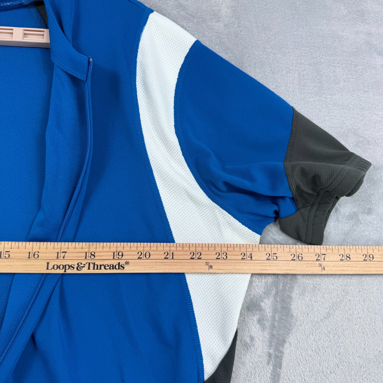 Pearl Izumi Cycling Shirt Select Men's 2XL Blue Short Sleeve Zip gallery