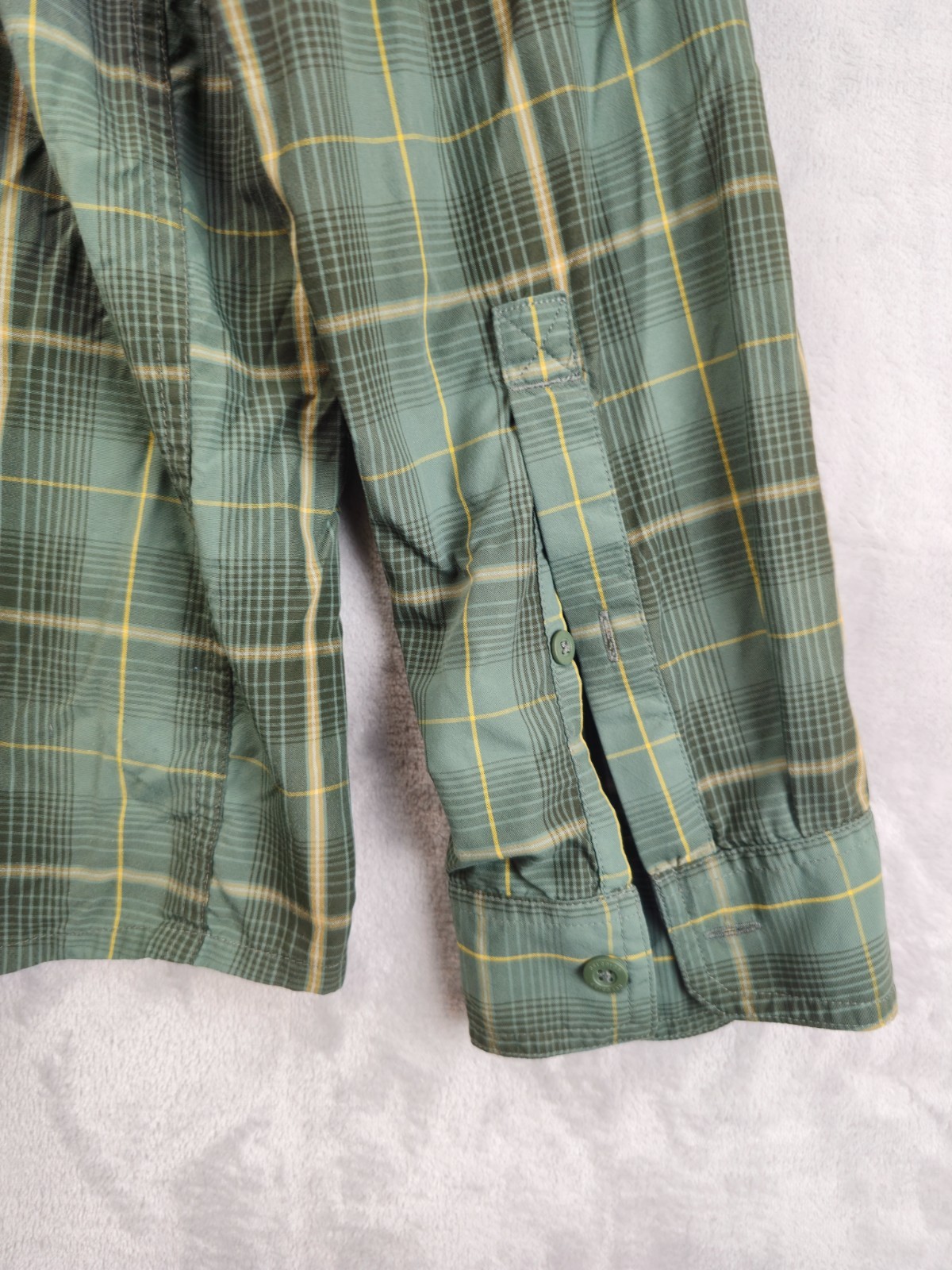 REI Co-Op Mens Sahara Shirt XXL Green Plaid Long Sleeve Button Up Outdoor Hiking gallery
