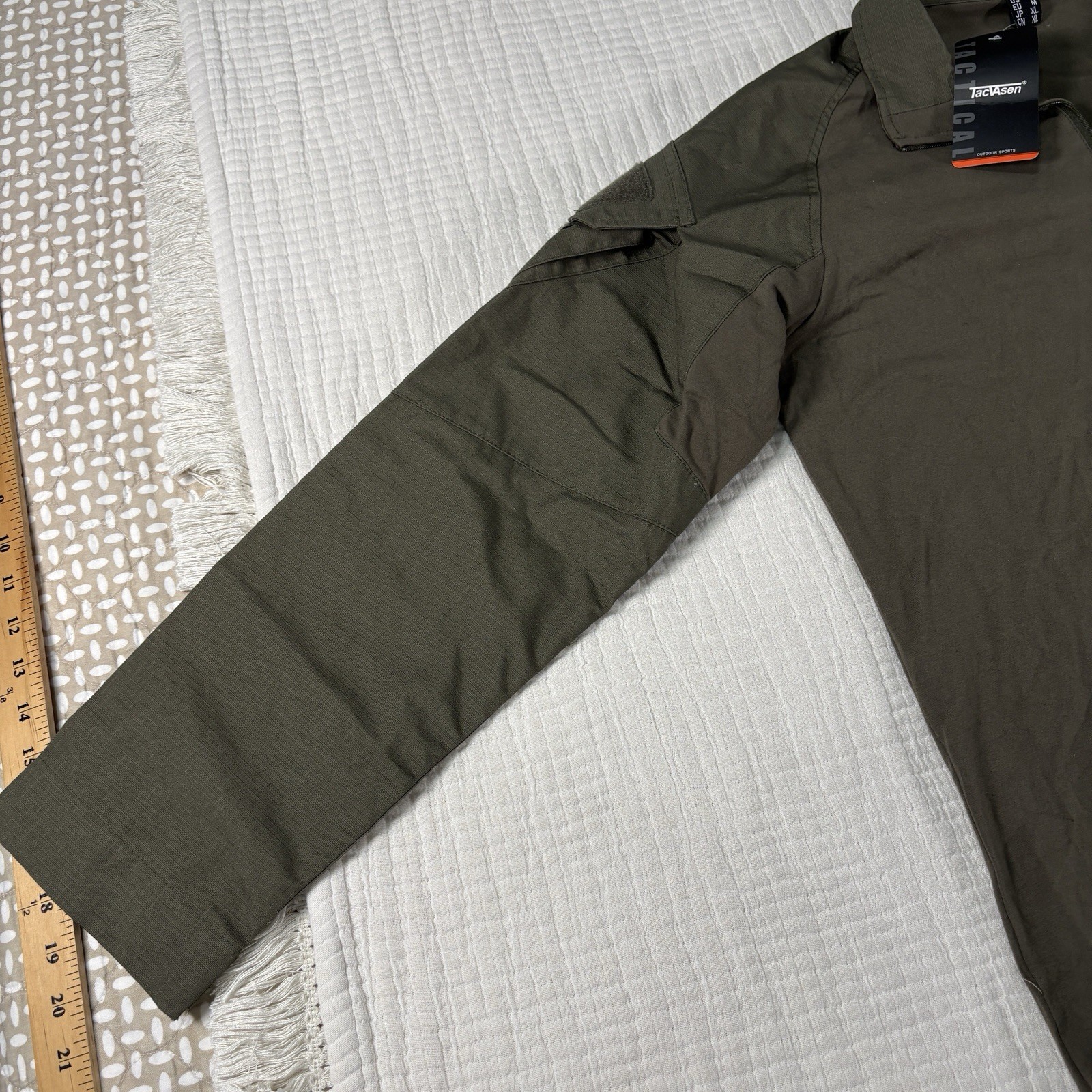 NEW Tacvasen Tactical Shirt Mens Medium Brown Rip Stop Hiking Hunting Combat gallery