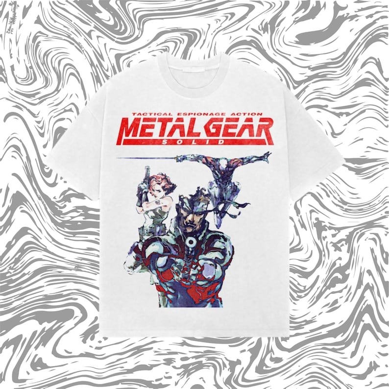 Metal Gear Solid T-Shirt Y2K Vintage Tactical Espionage Tees gallery