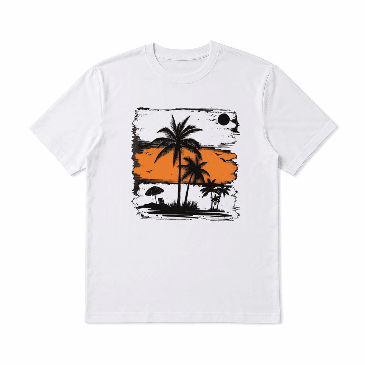 Palm Tree Graphic T-Shirt Tropical Beach Summer Vacation Casual Tee gallery