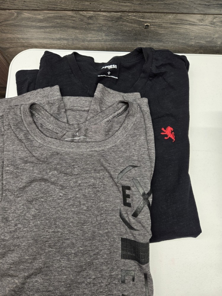 Express T Shirt Men’s Large Stretch Everyday Basic Casual Tee BUNDLE LOT 2