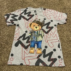 Launder Bear with Crown Bailey Apparel Size Medium T-Shirt Hipster A35