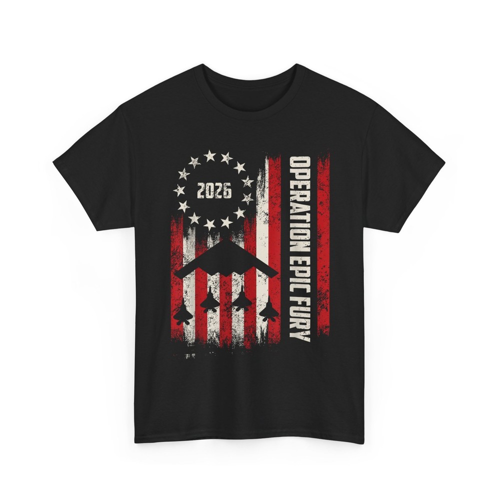 Operation Epic Fury American Flag T-Shirt