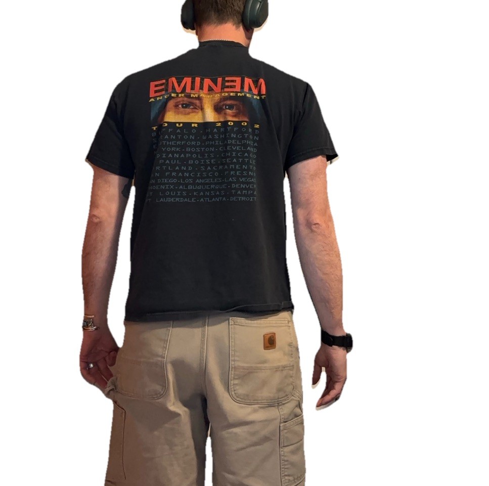 Vintage 2000s Eminem t-shirt M/L Marshall Mathers LP Rap shirt Family Values gallery