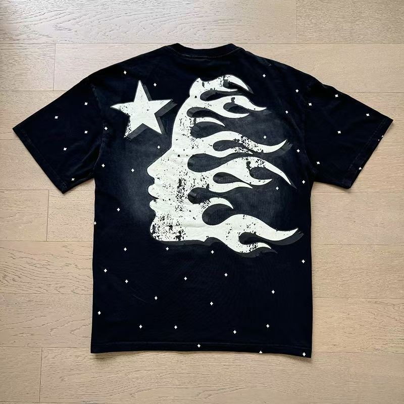 Hellstar loose retro pure cotton T-shirt men's and women's set gallery