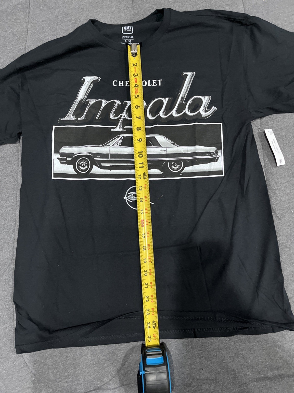 CHEVROLET IMPALA Officially Licensed T-Shirt Black Size Large gallery