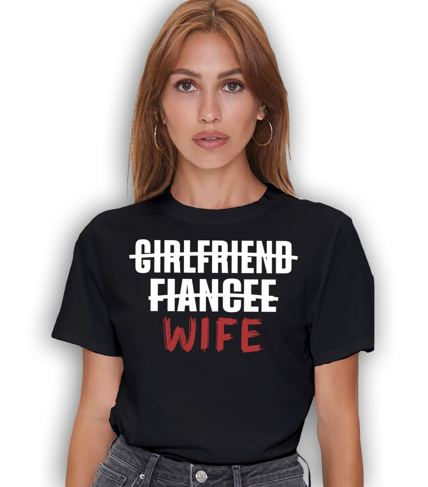 Just Married Shirt Wedding Anniversary Gift For Wife T-shirt