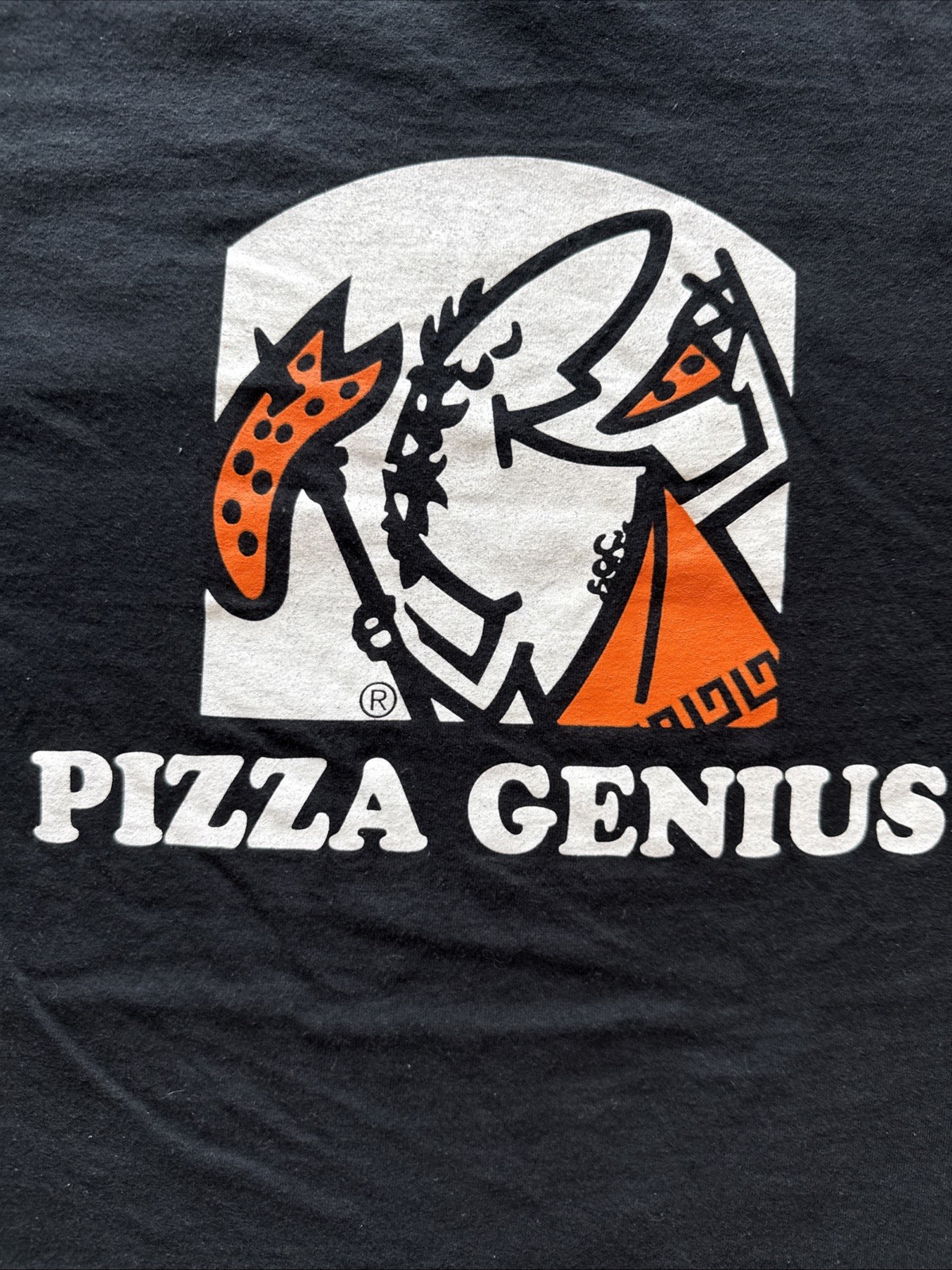 Y2K Little Caesars TShirt L Hot-N-Ready Pizza Genius Vintage Gildan Ultra Cotton gallery