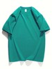 Men's Classic Solid Plain Cotton Round Hem Scallop Essentials Tshirt S-2XL gallery