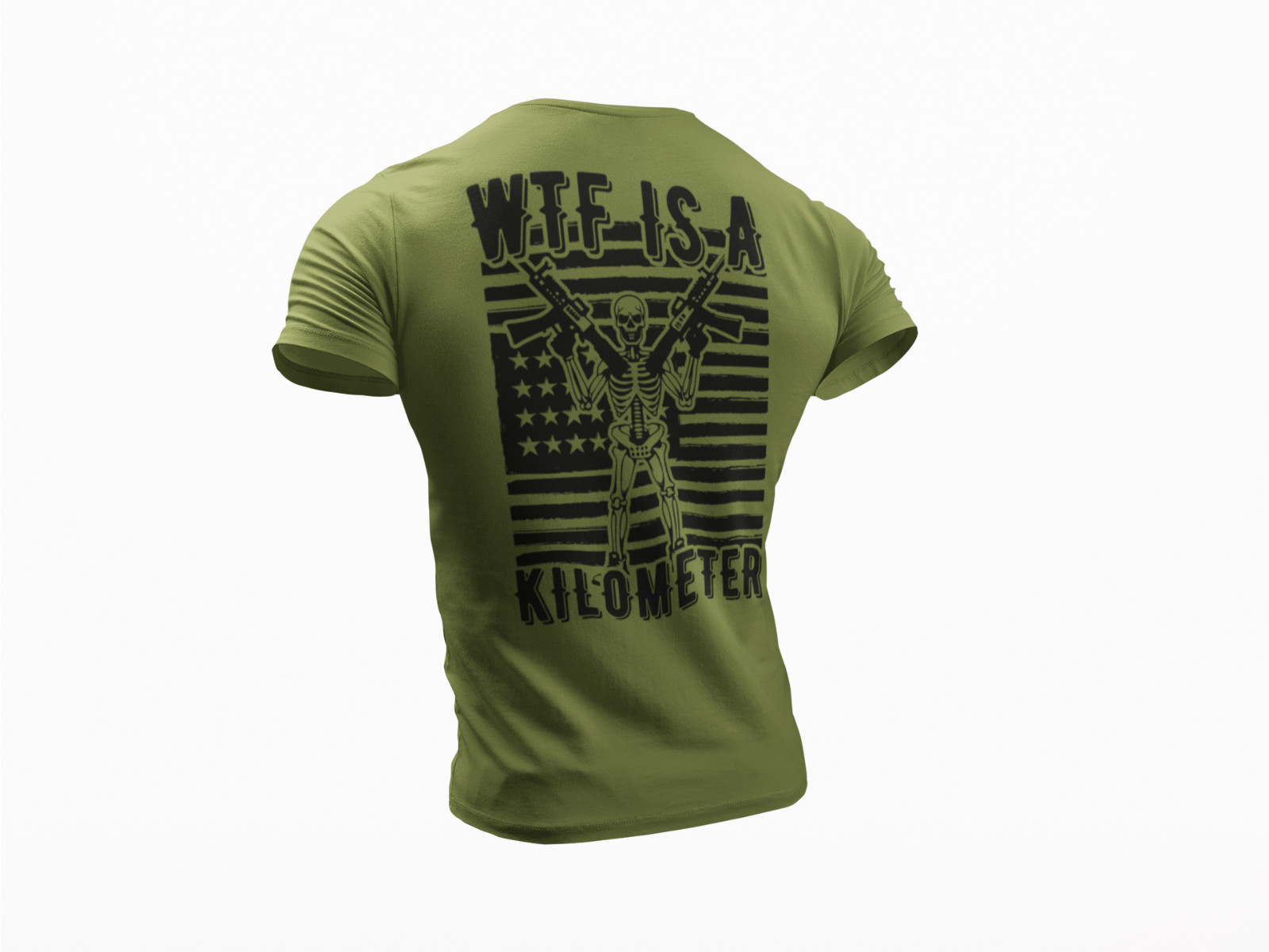 WTF is a Kilometer T-shirt Humor Sarcastic American Patriotic USA Gun T shirt gallery