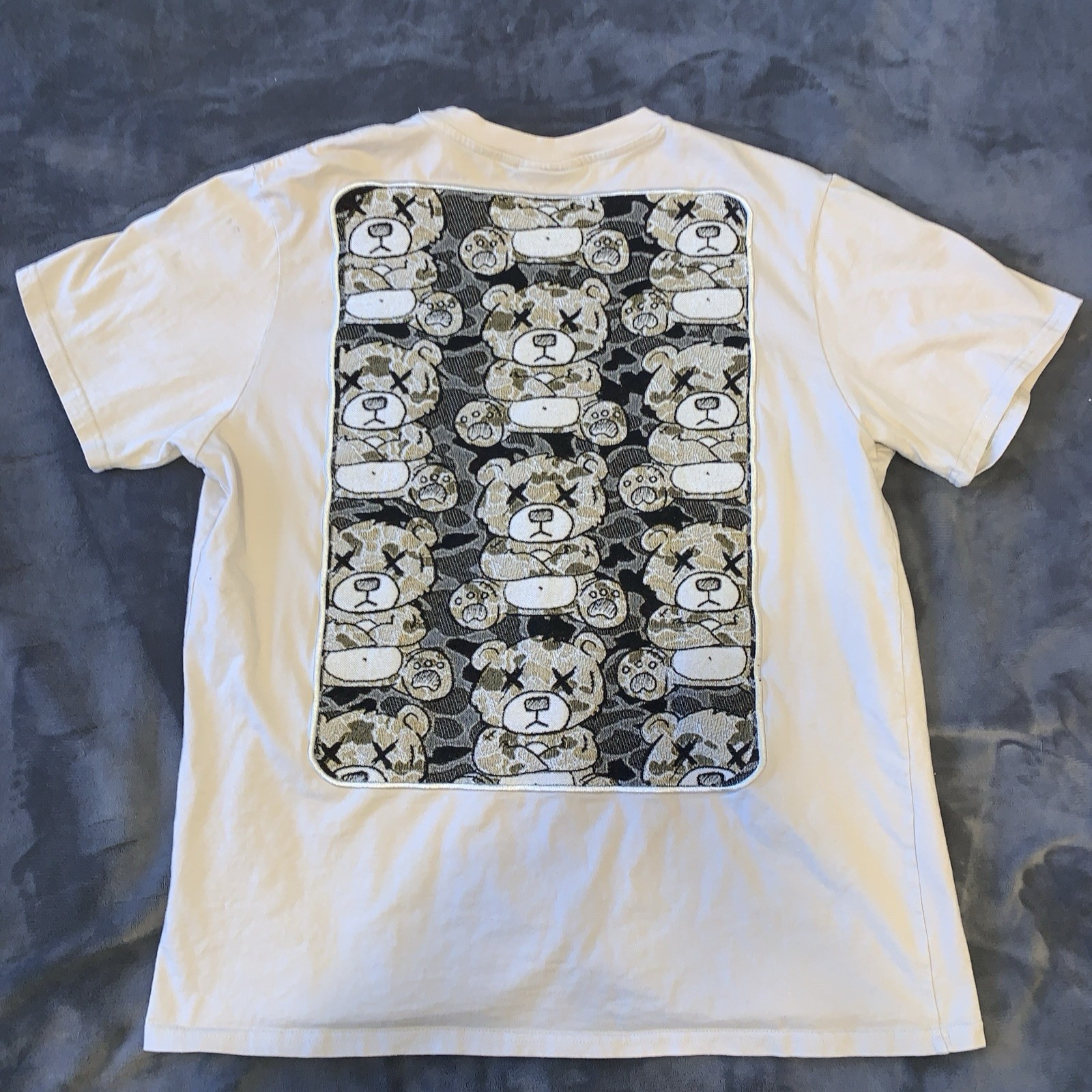 Super Massive Certified Legend Beige Embroidered Teddy Bear Shirt XL Streetwear gallery