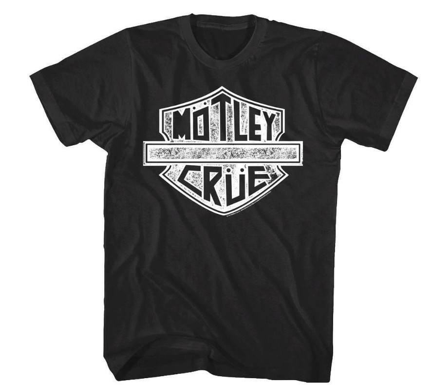 Motley Crue Road Sign Biker Heavy Metal Rock T-Shirt