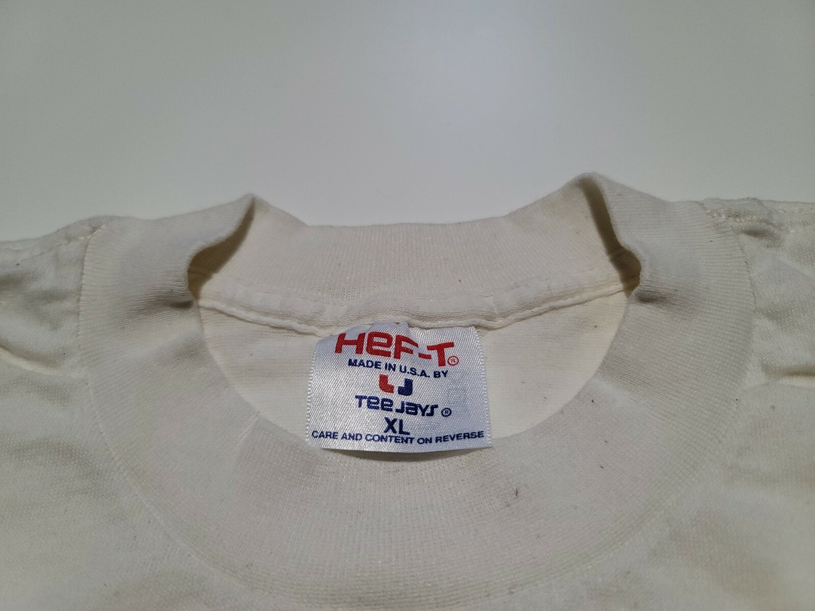Vintage Ray Stevens The Streak HEFTY TEEJAYS Mens TShirt XL Dirty Cream USA Made gallery
