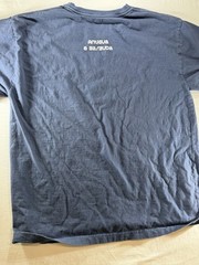 Antigua & Barbuda “Let’s Play Cricket!” T-Shirt XL Navy Blue 100% Cotton Vintag