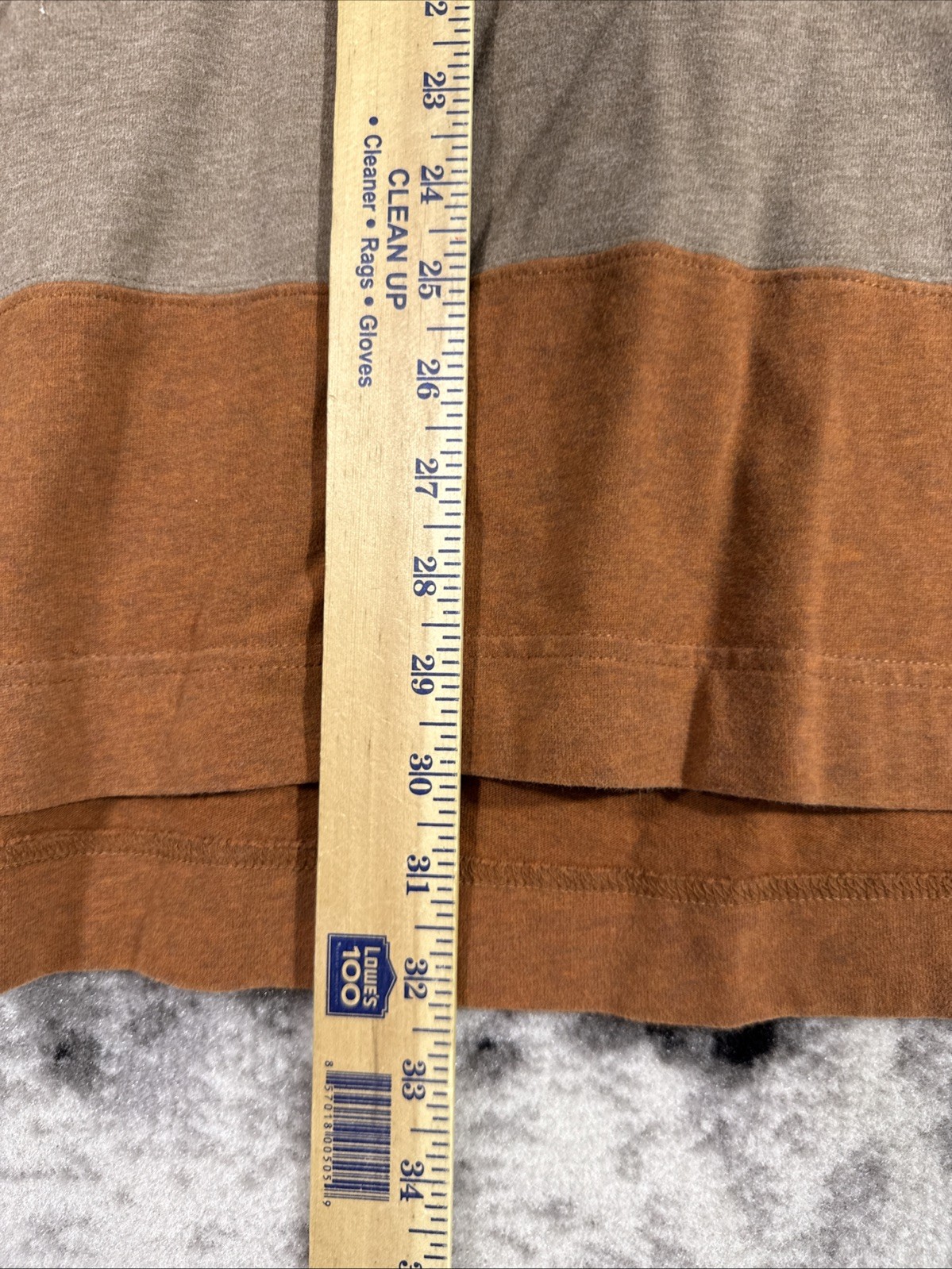 Johnston & Murphy Shirt Mens Size Large Brown Tan Striped Rugby Style Preppy gallery
