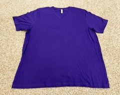 Bella + Canvas Airlume Jersey Short Sleeve V Neck T-Shirt Size 3XL