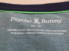 NEW Psycho Bunny Big & Tall Quinton Textured Pique Green Combo S/S Tee SZ 6XL