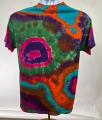 New Hand Unique Tie Dyed Gildan Mushroom Multi-Color Medium 100% Cotton TShirt