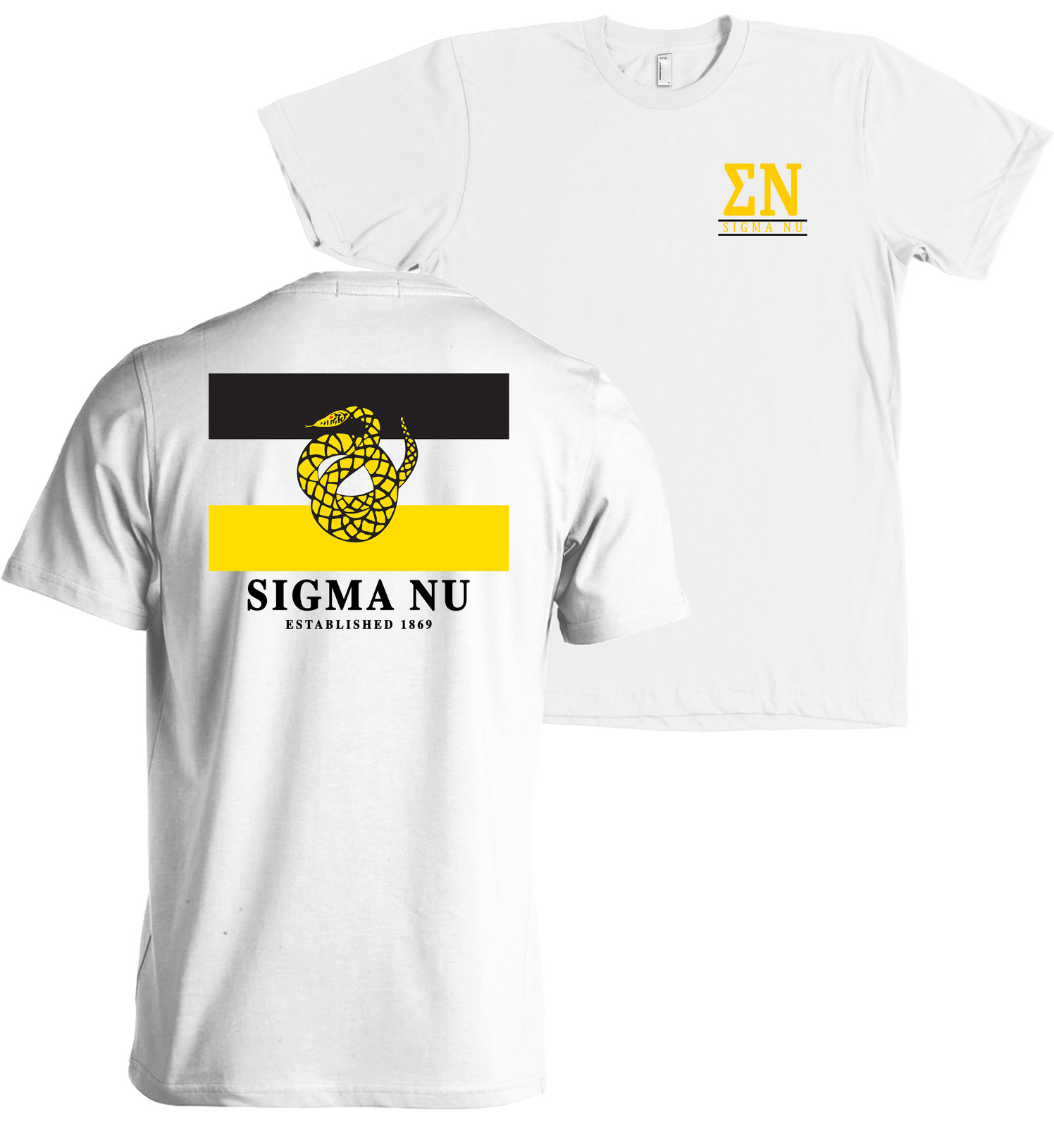 Sigma Nu Fraternity Flag Bella + Canvas T Shirt NEW gallery