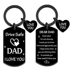 First Fathers Day Keychain Gifts from Daughter Son Drive Safe Keyring Unique …
