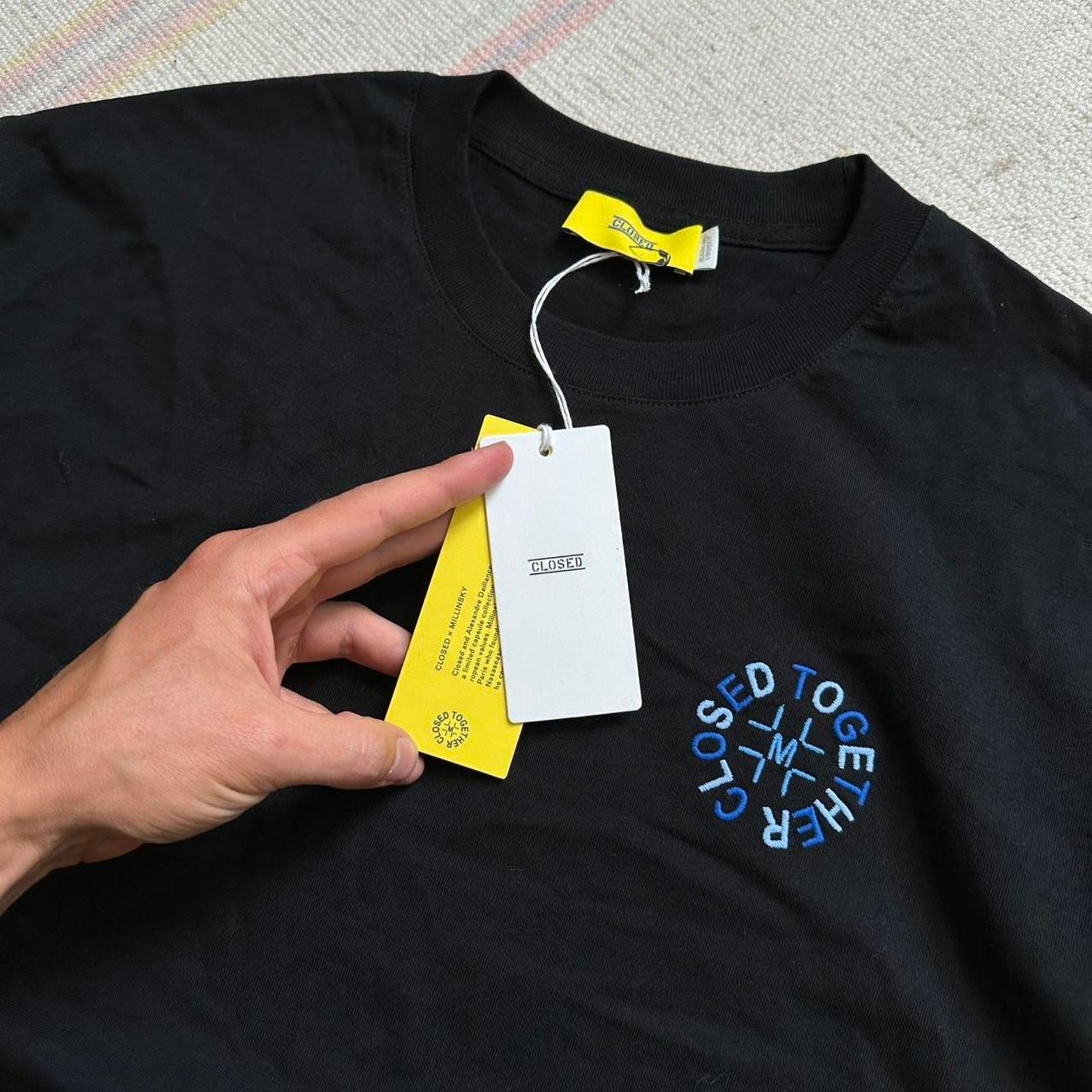 Rare 2022 Closed x Millinsky Embroidered Designer Tee Shirt gallery