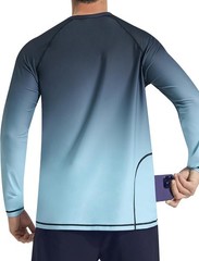 Men’s UPF 50+ Quick Dry Rash Guard Swim Shirt for Beach Fishing Outdoor Sports