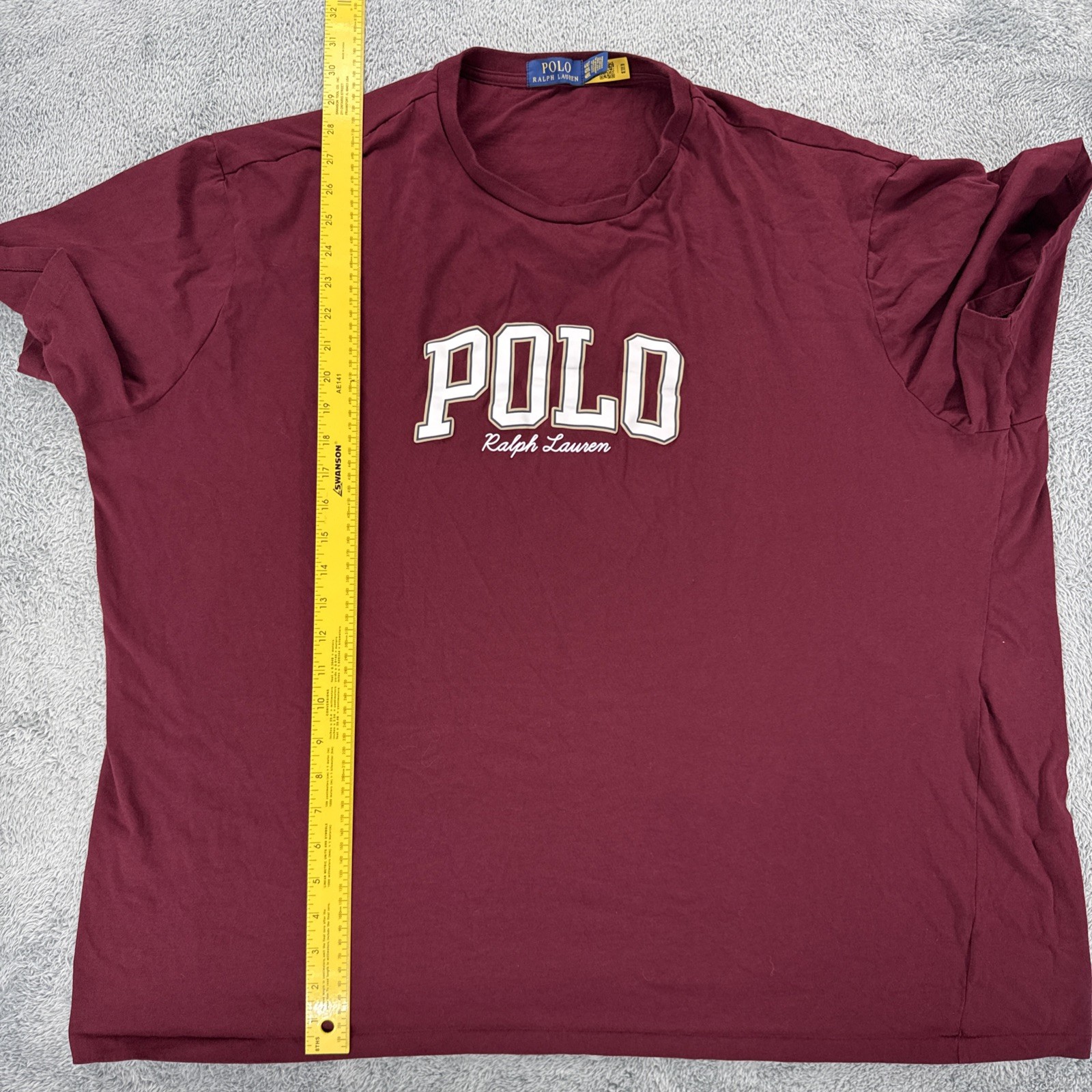 Polo Ralph Lauren Mens Logo Jersey Graphic T Shirt Size 4XLT Red gallery