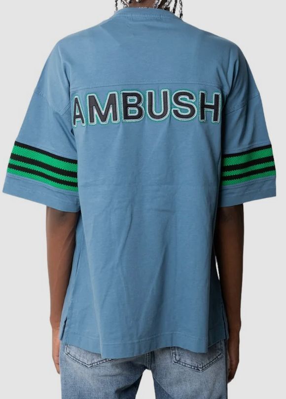 $313 Ambush Men's Blue Cotton Short-Sleeve Crew-Neck T-Shirt Size S gallery