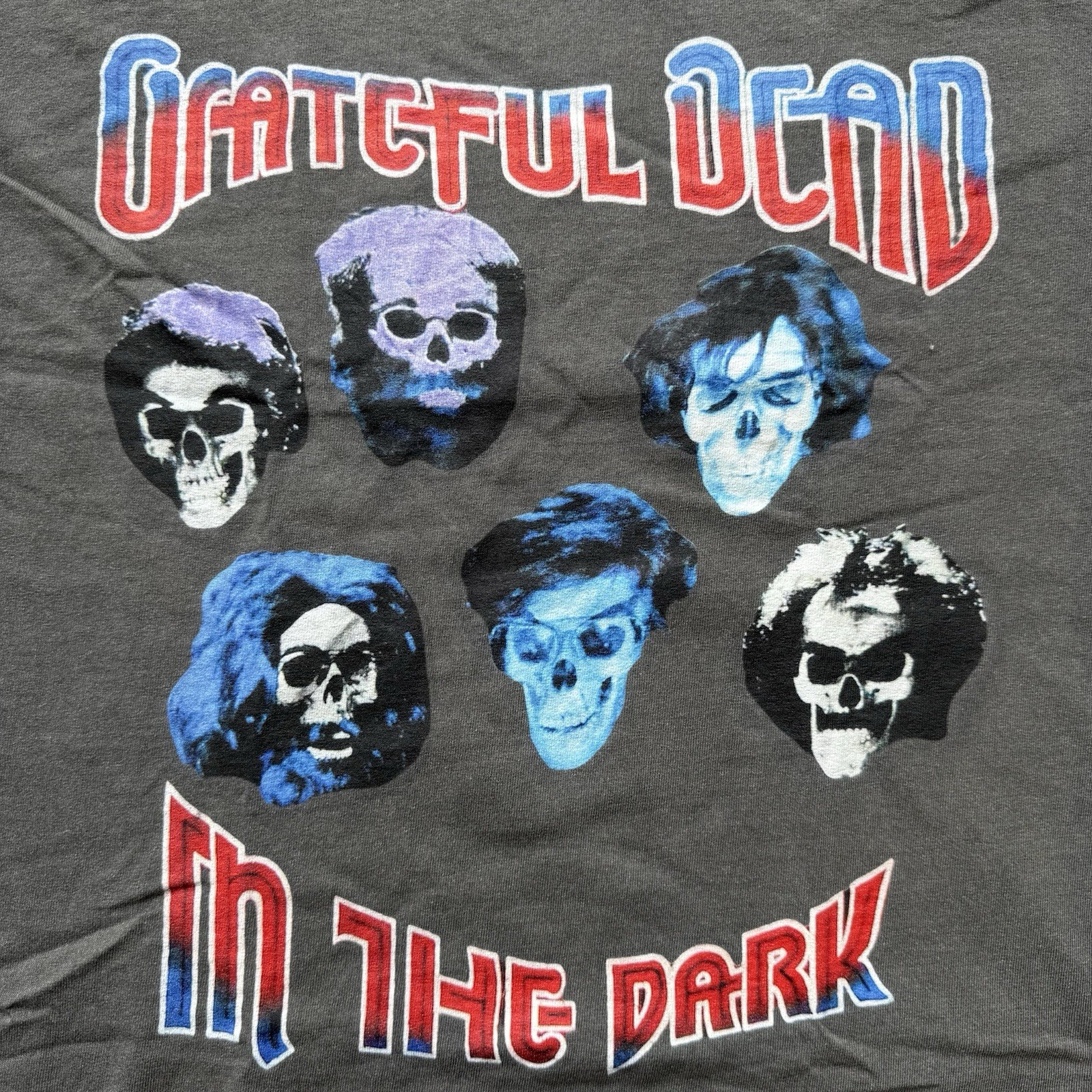 Grateful Dead In The Dark Touch Of Grey Faded Black T-shirt gallery