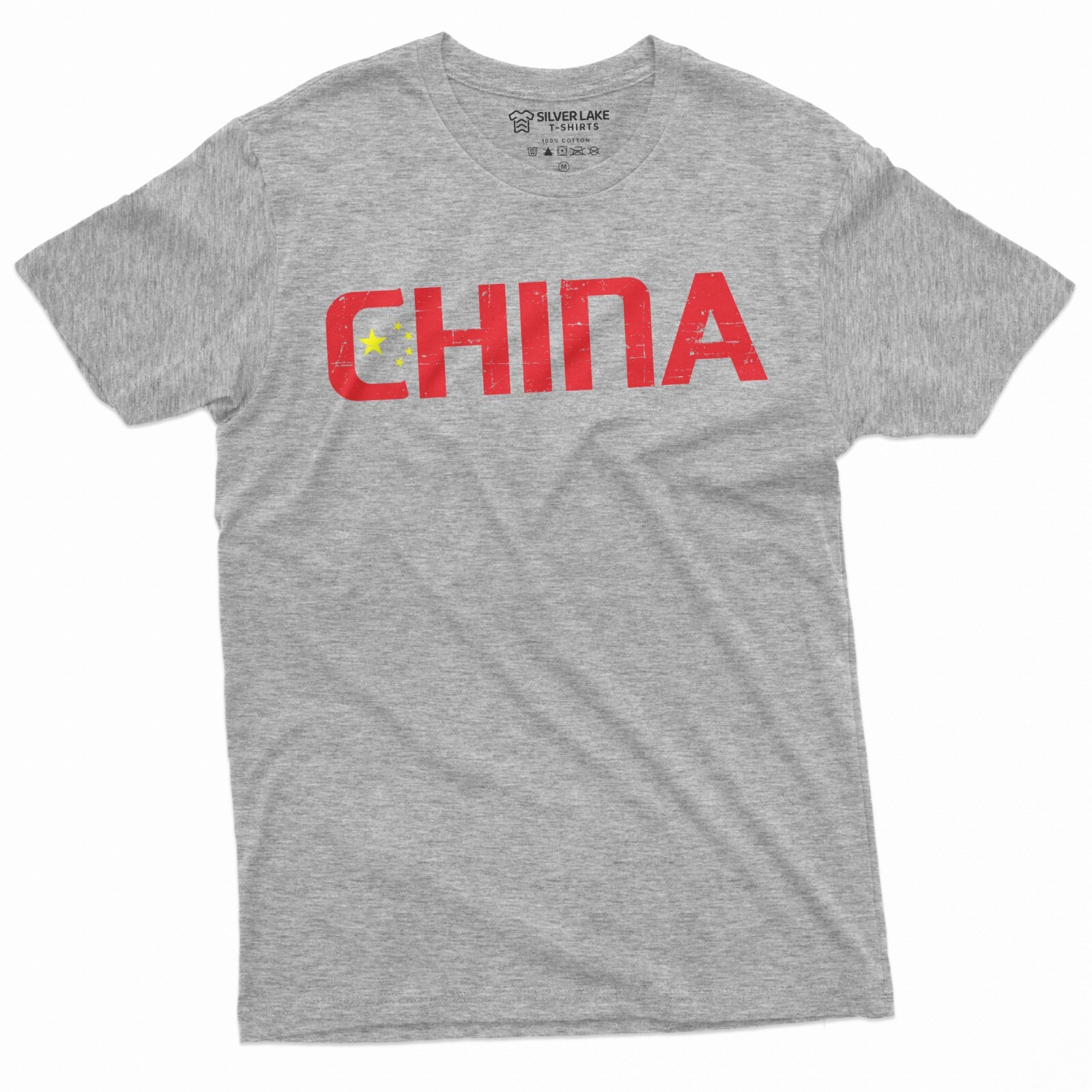 Men's China T-shirt Chinese Flag Coat of Arms PRC People's Republic of China Tee gallery