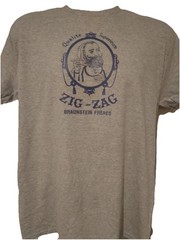ZIG ZAG ROLLING PAPERS CLASSIC (GRAY) MENS T SHIRT SIZE LARGE NEW
