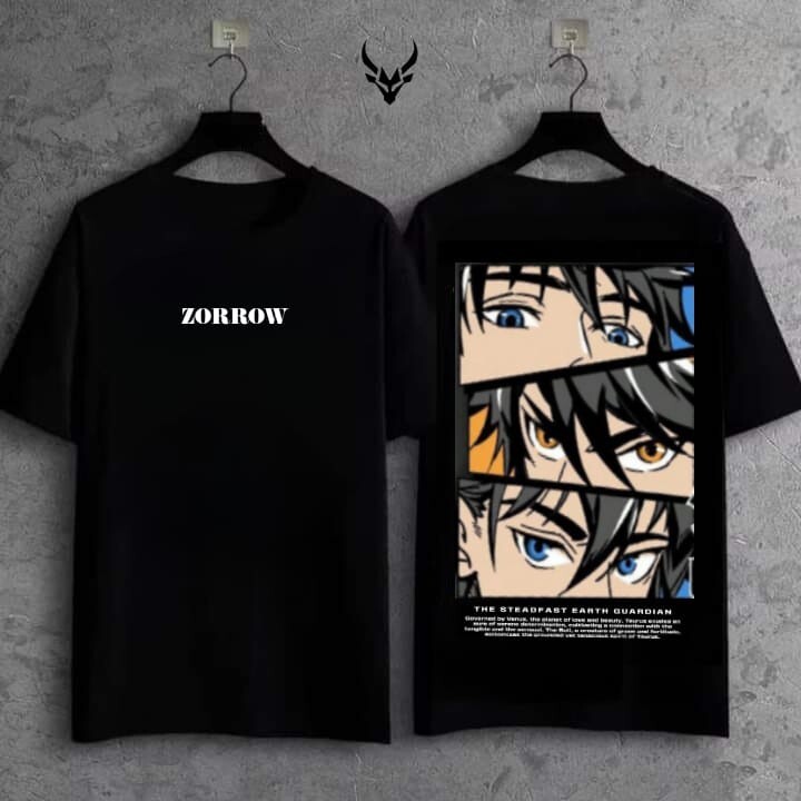 Stylish Black T-Shirts with Unique Printed Designs gallery