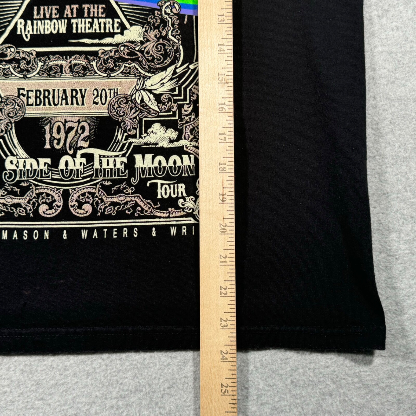 Pink Floyd Shirt Adult Small Black Live at the Rainbow English Rock Band Music gallery