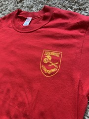 Vintage 10th Marines Arm Of Decision Soffe Shirt Red Large USA Single stitch