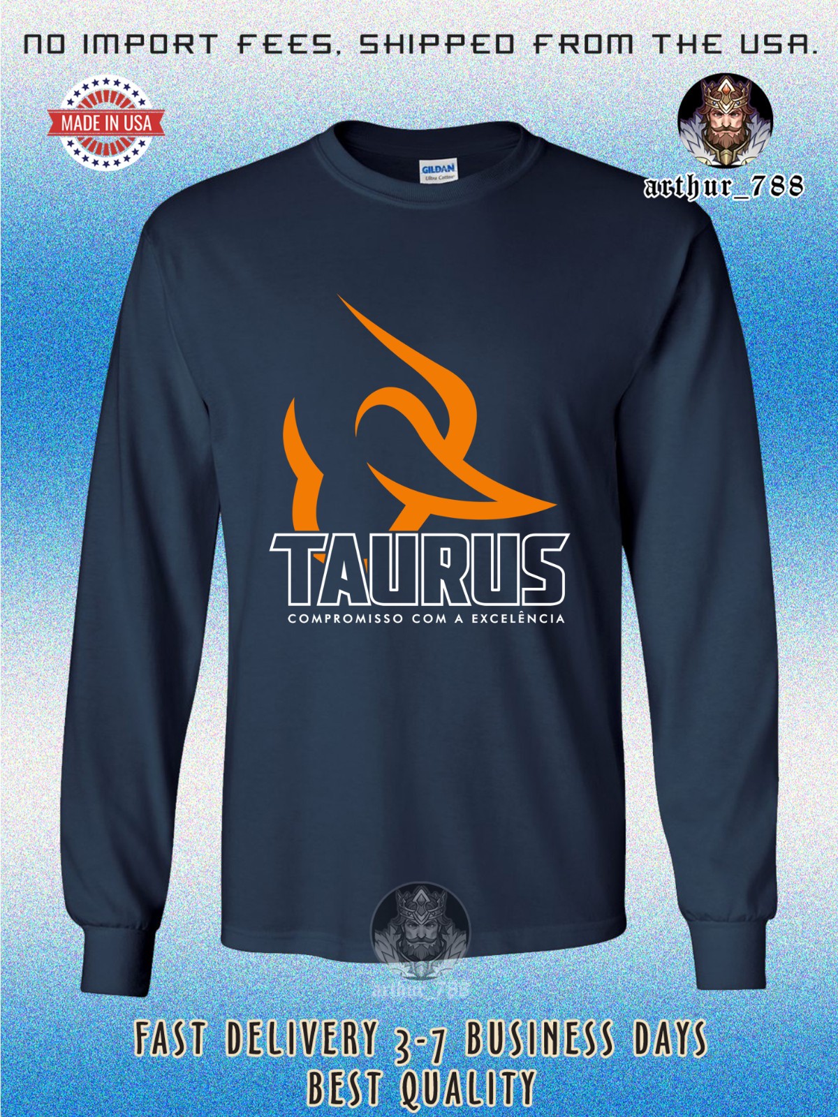 New Taurus Firearms Logo Men's Long Sleeve T-Shirt American Size T-Shirt gallery