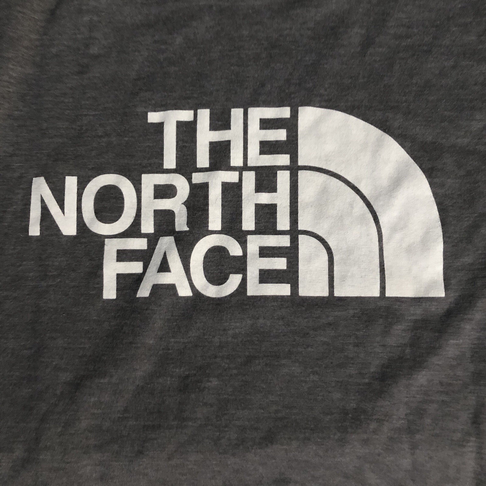 The North Face Shirt Mens M Gray Big Logo Graphic T-Shirt Tagless Cassic Fit gallery