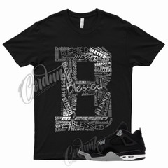 BLS T Shirt for 4 SE Black Canvas Light Steel Grey Shadow Red Particle 1 Gym