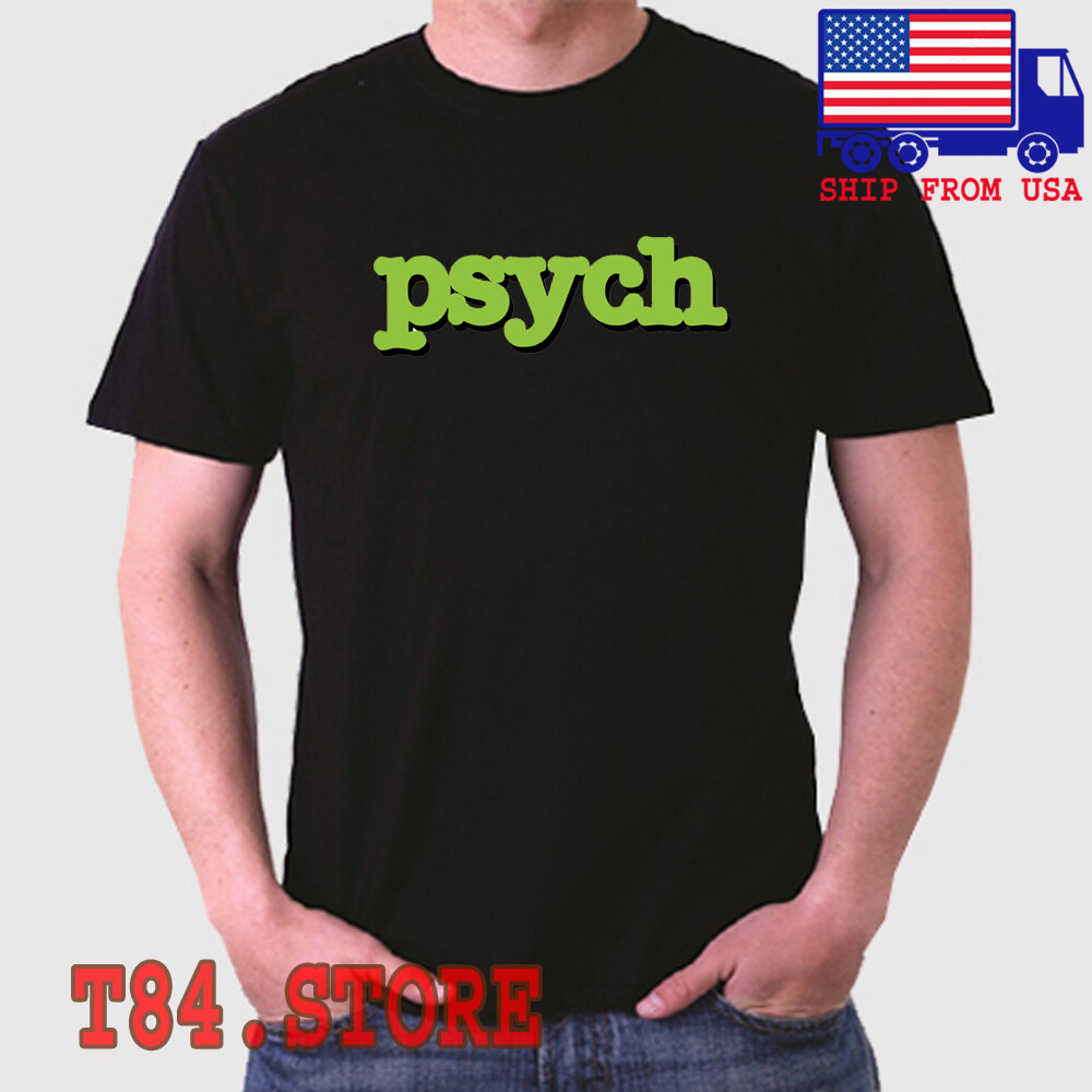 Psych TV Show Men’s Black Size S to 5XL
