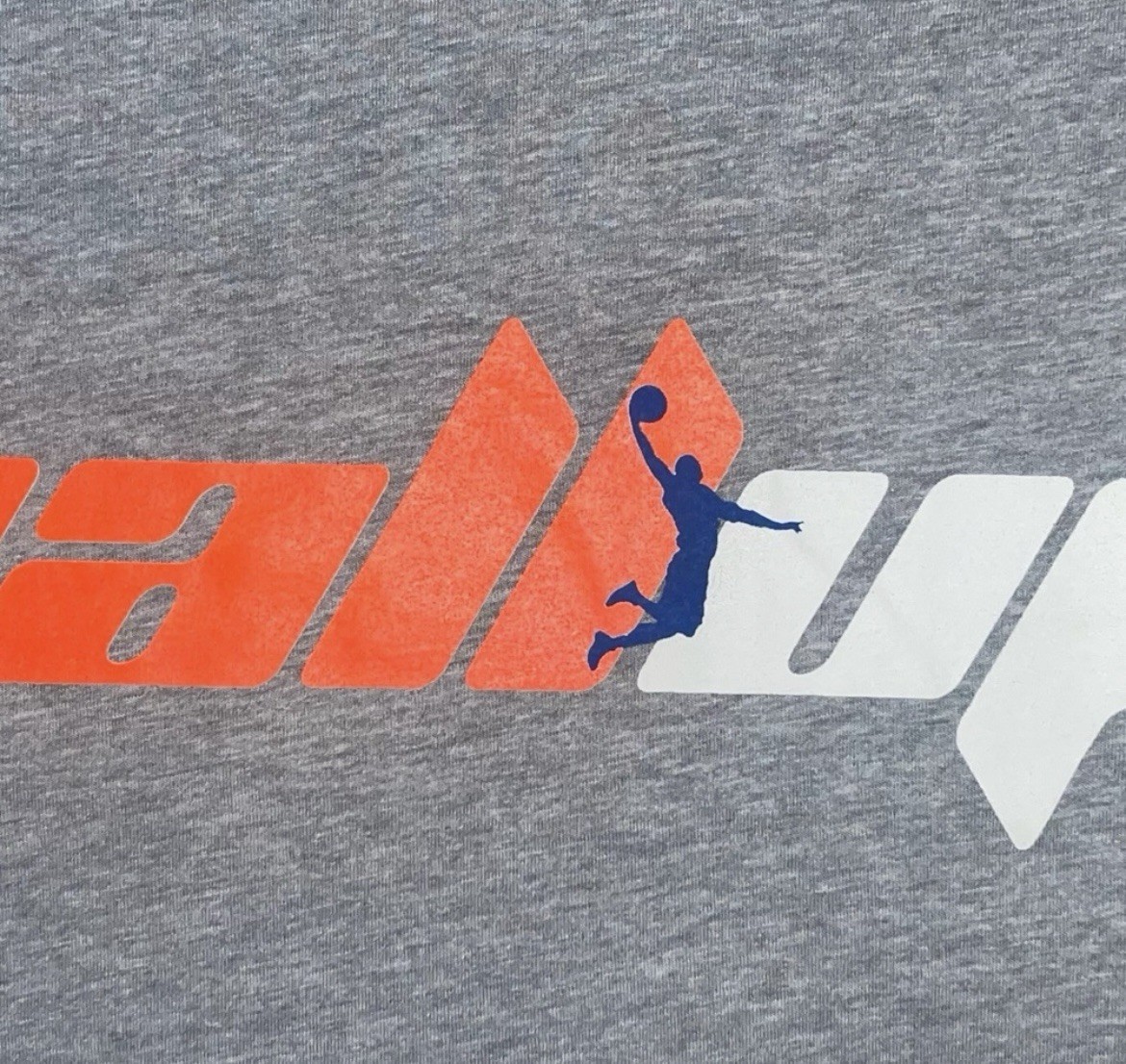 Basketball Themed T-Shirt. Ball Up! Grey/Orange/White.. Size XXL.. New gallery