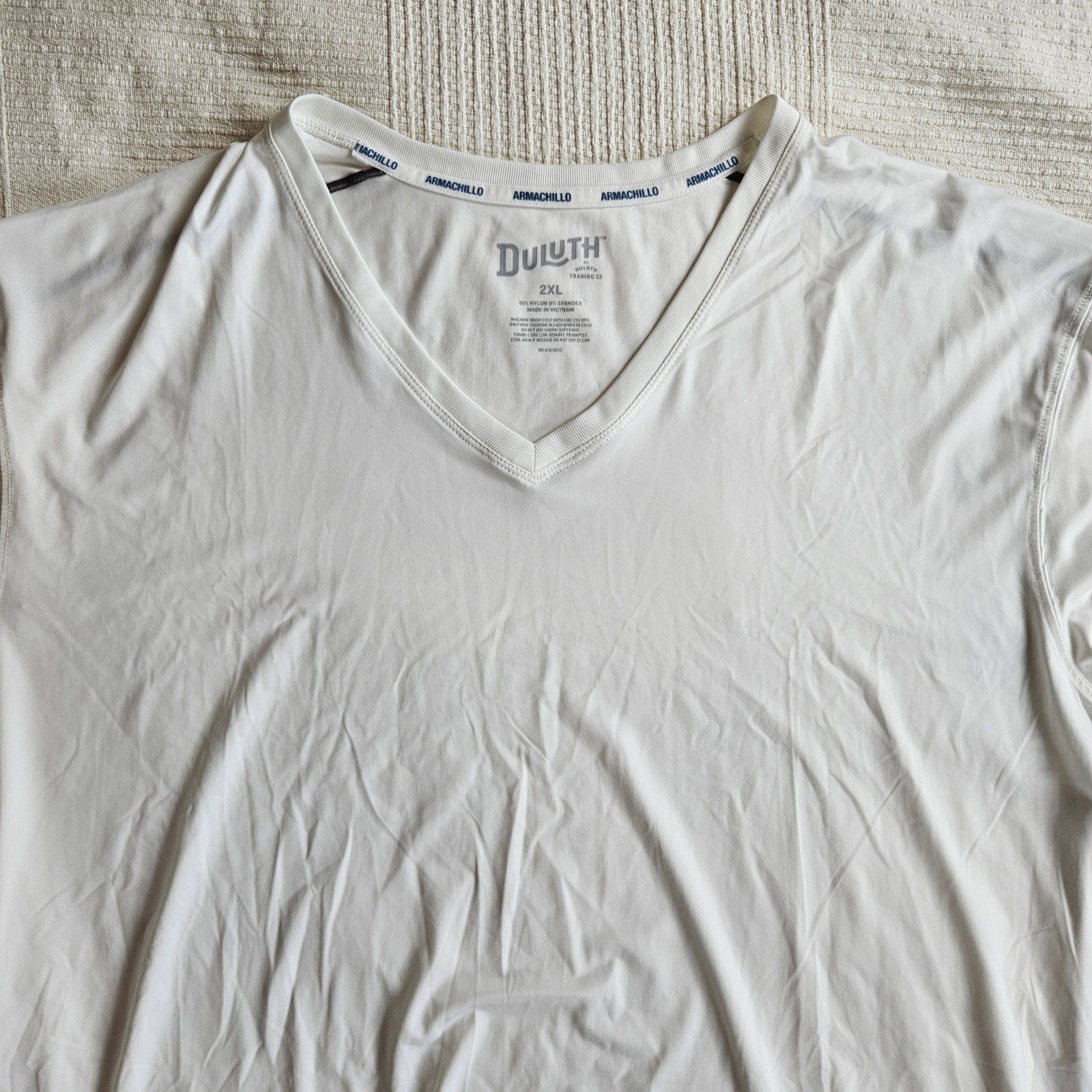 Duluth Trading Armachillo Cooling Performance T Shirt White Quick Dry Men 2XL gallery
